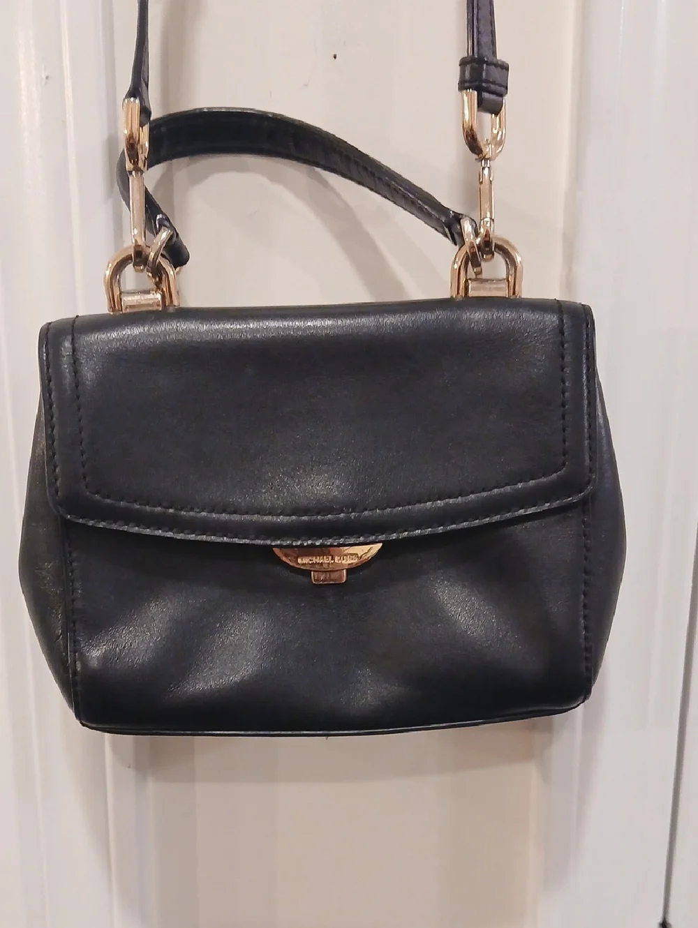 Michael Kors Small Black Leather Crossbody